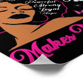 Ich bin schön, weil Gott keinen Fehler macht Poster (Ecke)