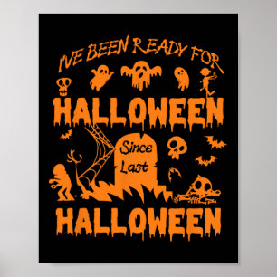 Ich bin schon zu Halloween-lustig Spooky Pumpkin b Poster