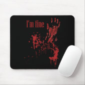 Ich bin schöne blutige Spaß Halloween Kostüme Männ Mousepad (Mit Mouse)