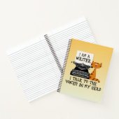 Ich bin Schriftsteller und spreche mit den Stimmen Notizblock (Innenseite)