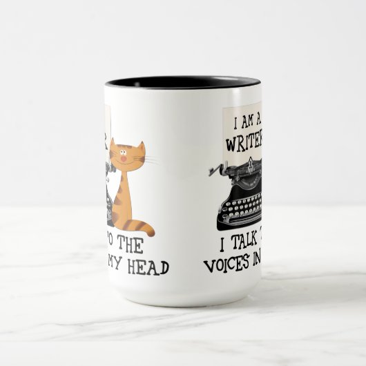 Ich bin Schriftsteller und spreche mit den Stimmen Tasse (Zentrum)