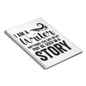 Ich bin Schriftstellerin, was Sie sagen oder tun k Notizblock (Rechte Seite)