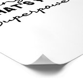 Ich bin Schulberater Was ist deine Supermacht? Poster (Ecke)