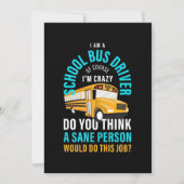 Ich bin Schulbusfahrer Save The Date (Vorderseite)