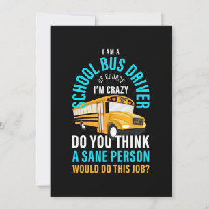 Ich bin Schulbusfahrer Save The Date