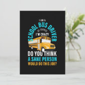 Ich bin Schulbusfahrer Save The Date (Stehend Vorderseite)