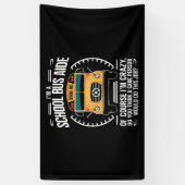 Ich bin Schulbusfahrerin, die zur Schule zurückfli Banner (Vertikal)