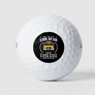 Ich bin Schulbusfahrerin, die zur Schule zurückfli Golfball