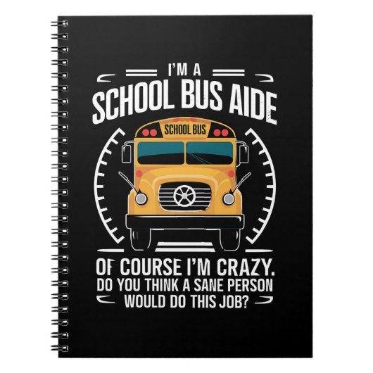 Ich bin Schulbusfahrerin, die zur Schule zurückfli Notizblock (Vorderseite)