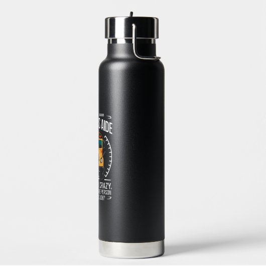 Ich bin Schulbusfahrerin, die zur Schule zurückfli Trinkflasche (Links)