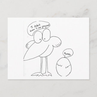 Ich bin schwanger! ankündigungspostkarte