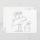 Ich bin schwanger! ankündigungspostkarte (Vorne/Hinten)