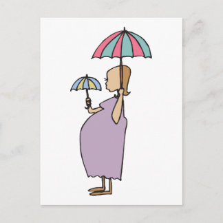 Ich bin schwanger ankündigungspostkarte