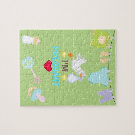 Ich bin schwanger Rätsel Puzzle (Horizontal)