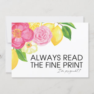 Ich bin schwanger, schwanger, wir haben ein Baby Karte