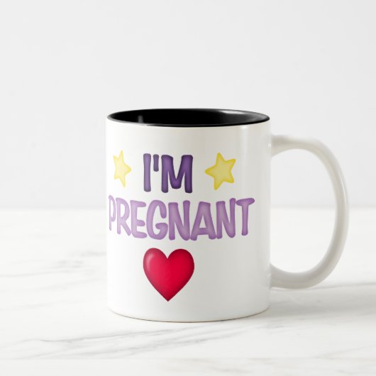 Ich bin schwanger zweifarbige tasse (Rechts)