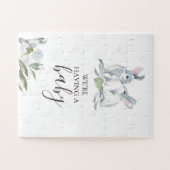 Ich bin schwangere Kinderankündigung Puzzle (Horizontal)