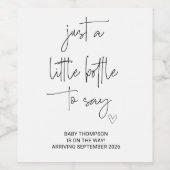 Ich bin schwangere neue Baby-Schwangerschaft Ankün Weinetikett (Einzelnes Label)