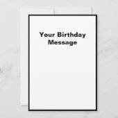 Ich bin schwangere Schwangerschaft Baby Girl Baby Karte (Rückseite)