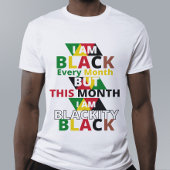 Ich bin schwarz, aber in diesem Monat bin ich schw T-Shirt