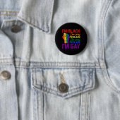Ich bin schwarz, ich bin schwul, Power Fist Lgbtq Button (Beispiel)