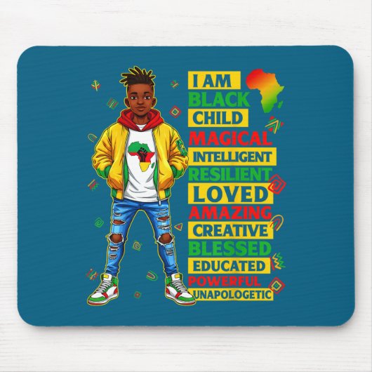 Ich bin schwarz kinder geschichte monat afrikanisc mousepad (Vorne)