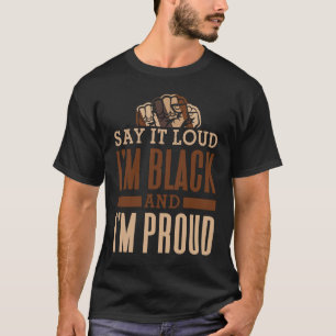 Ich bin schwarz und ich bin stolz Black History BH T-Shirt