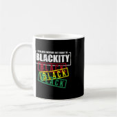 Ich bin Schwarzafrikanischer Schwarzer Power Kaffeetasse (Links)