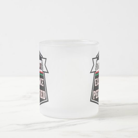 Ich bin schwarze Exzellenz Mattglastasse (Mittel)