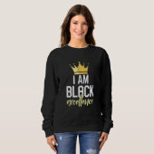 Ich bin schwarze Exzellenz Sweatshirt (Vorne ganz)