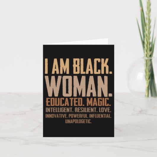 Ich bin schwarze Frau ausgebildet Magic Junenth Bl Karte (Vorderseite)