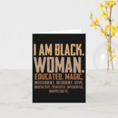 Ich bin schwarze Frau ausgebildet Magic Junenth Bl Karte (Gelbe Blume)