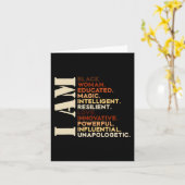 Ich bin schwarze Geschichte Afrikanisch Amerikanis Karte (Gelbe Blume)