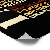 Ich bin schwarze Geschichte Afrikanisch Amerikanis Poster (Ecke)