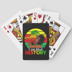 Ich bin Schwarze Geschichte Afrikanisches Amerika Spielkarten