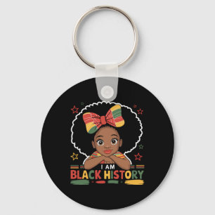 Ich bin Schwarze Geschichte Afro Kleines Mädchen A Schlüsselanhänger