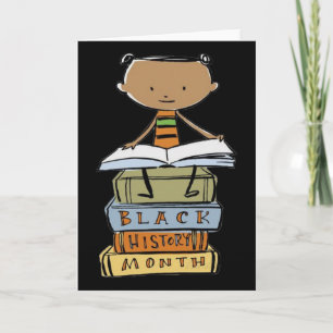 Ich bin Schwarze Geschichte Afroamerikanischer Sch Karte