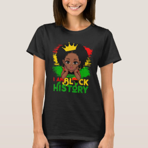 Ich bin schwarze Geschichte BHM Black Pride Black T-Shirt