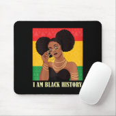 Ich bin schwarze Geschichte erzogen Königin Afrika Mousepad (Mit Mouse)