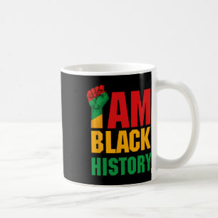 Ich bin schwarze Geschichte. Feiern des schwarzen  Kaffeetasse