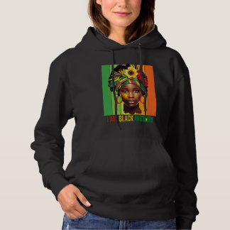 ICH BIN SCHWARZE GESCHICHTE Frauen Mädchen Schwarz Hoodie