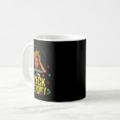 Ich bin Schwarze Geschichte Frauen Mädchen Schwarz Kaffeetasse (Vorderseite Links)