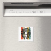 Ich bin Schwarze Geschichte Frauen Mädchen Schwarz Magnet (In Situ (Geschirrspüler))