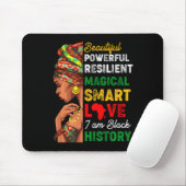 Ich bin schwarze Geschichte Frauen schwarze Geschi Mousepad (Mit Mouse)
