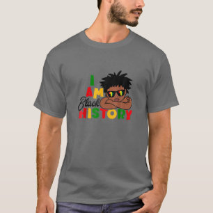 Ich bin schwarze Geschichte für Kinder Jungs schwa T-Shirt