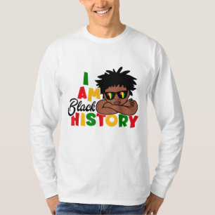 Ich bin schwarze Geschichte für Kinder Jungs Schwa T-Shirt