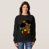 Ich bin schwarze Geschichte für Kinder Mädchen sch Sweatshirt (Vorne ganz)
