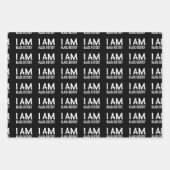 Ich bin schwarze Geschichte Geschenkpapier Set (Vorderseite)