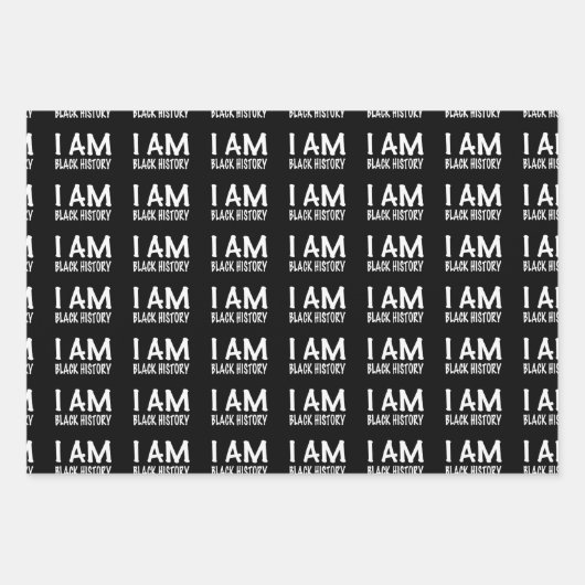 Ich bin schwarze Geschichte Geschenkpapier Set (Vorderseite)