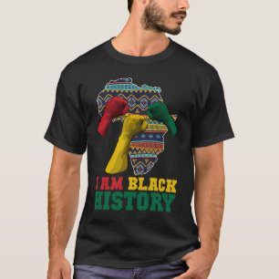 Ich bin schwarze Geschichte Hand Fist BHM BLM stol T-Shirt